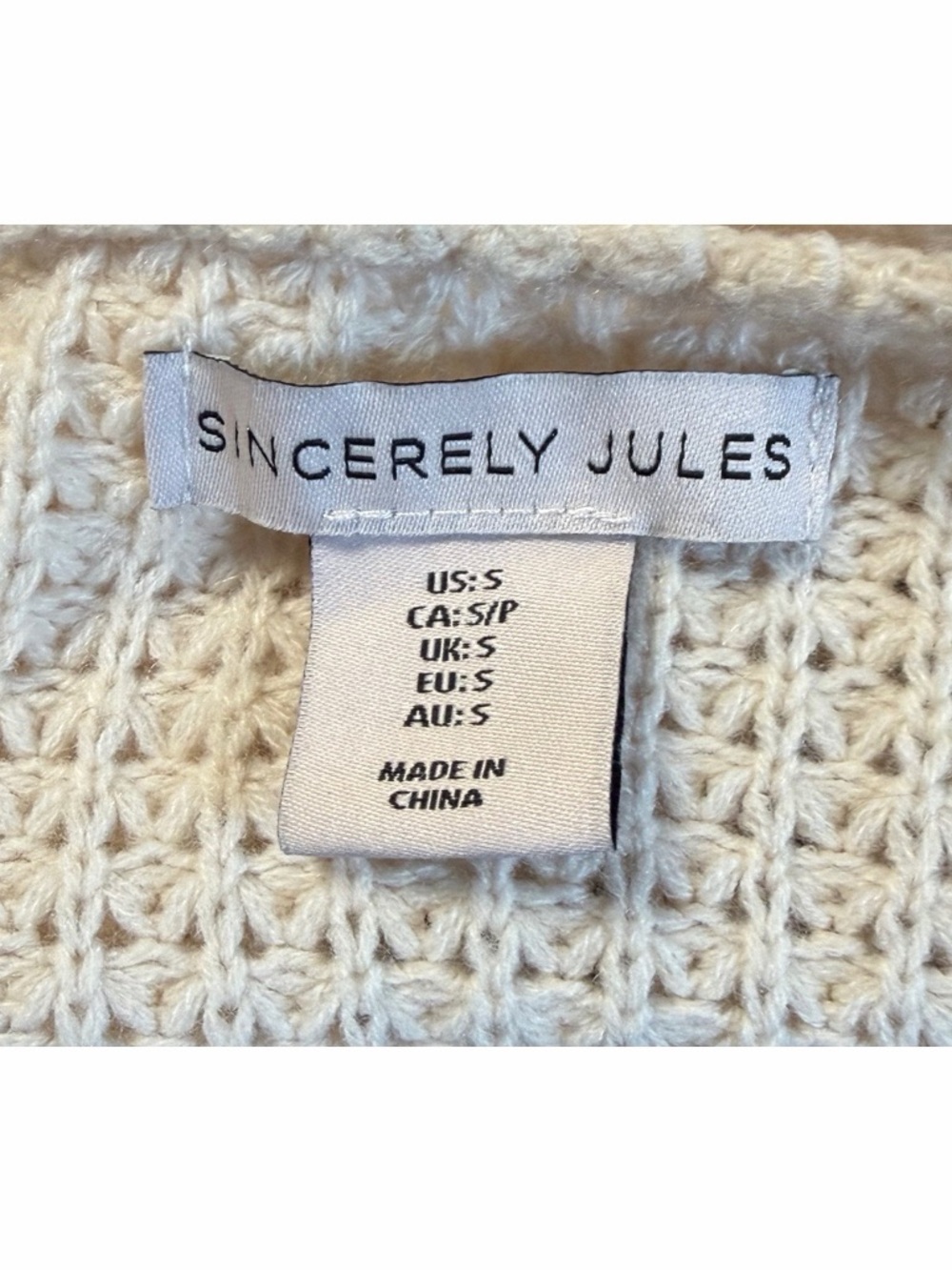 Sincerely Jules Knit Crochet Granny Square Sleeves Boho Cardigan Sweater - Picture 4 of 5
